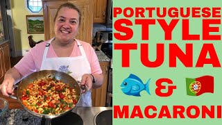 How to Make Portuguese Tuna and Macaroni Recipe  Azorean Green Bean [upl. by Ecyla787]