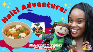 Explore Haiti with Nguzo Babies Fun Kids Songs Creole Language amp Haitian Food Adventure [upl. by Seidnac]