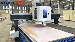 ATC Wood CNC Machine with Loading and Unloading Platform [upl. by Reg876]