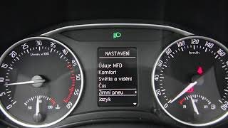 Škoda octavie 2 facelift palubní počitač board computer [upl. by Atsirtal]