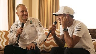 One Awesome Week in Malaysia with Lewis and Valtteri [upl. by Ludovick996]