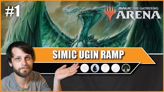 MTG Arena  Core 2021 Standard  Simic Ugin Ramp 1 [upl. by Alyacim796]