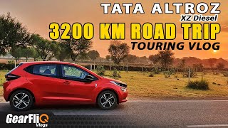 TATA Altroz XZ Diesel  3200 KM Road Trip  Touring Video  GearFliQ Vlogs [upl. by Rivers419]