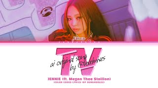 revelmixes JENNIE TV ft Megan Thee Stallion Lyrics Color Coded Lyrics [upl. by Isus]