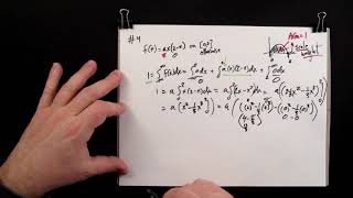 Probability Continuous Distribution Example Normalizing a Function [upl. by Ailina168]