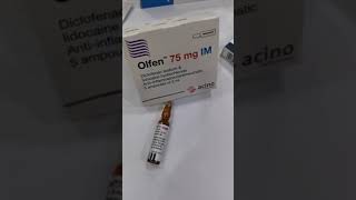 ماهو امبول اولفن olfen 75mg im ابره اولفين سويسري أفضل مسكن فولتارين امبول diclofenac sodium [upl. by Ahsilam]