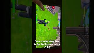 Static glitchy screen on Samsung tab s9 fe only on Fortnite as well if anyone know how to fix it lmk [upl. by Magen]