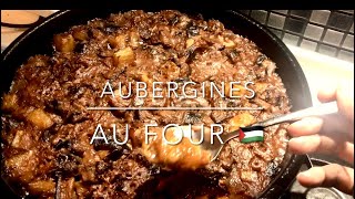 Vegan Aubergines 🍆 au four 🇵🇸 [upl. by Arit]