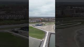 hoorn markermeer strand centrum stad drone short youtubeshorts zijwaards verzoek request [upl. by Arondell]