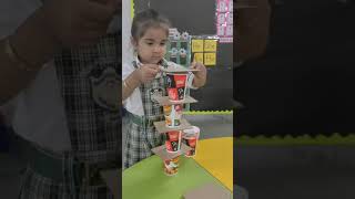 Stack up paper cups Prep1B [upl. by Emilia]