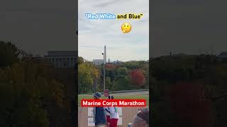 Finish Line 2024 Marine Corps Marathon next to Arlington National Cemetery and Iwo Jima Memorial [upl. by Demahom206]