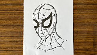 How to draw Spiderman  Spiderman drawing step by step  easy Drawing ideas for beginners  Drawing [upl. by Neelyar639]