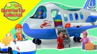 ♥ Little Learner Airport Playset  Surprise Toy Collector  DisneyKidsFunToys [upl. by Muirhead452]