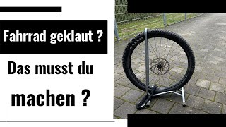 Fahrrad geklaut Was nun Und was kannst du dagegen tun [upl. by Aneelas]