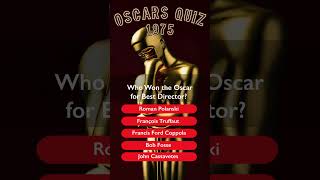 Oscars Quiz Best Director 1975 [upl. by Innavoeg]