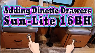 Adding Dinette Drawers to My SunLite 16BH  Sunset Park [upl. by Doty]