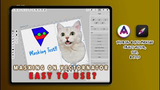 CARA MASKING TEXT DAN PHOTO DI VECTORNATOR [upl. by Goodspeed761]