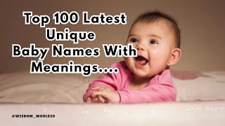 Top 100 Rare Baby Names With MeaningUnique latest name meaning [upl. by Vilma]