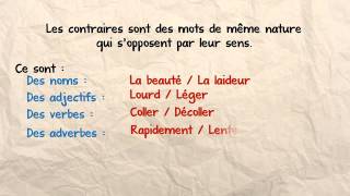 Les contraires [upl. by Adnilem916]