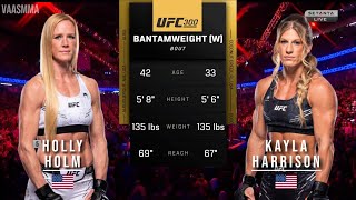 HOLLY HOLM VS KAYLA HARRISON FULL FIGHT UFC 300 [upl. by Aihtibat]