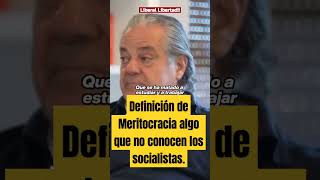 Definición de Meritocracia javiermilei politicamundial liberal motosierra meritocracia [upl. by Eural]