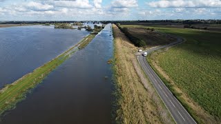 When the road is lower than the water level in the 100 foot drain Near Sutton Cambridgeshire [upl. by Kieffer]