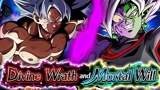 GLOBAL GUIDE ENTRUSTED WILL DIVINE WRATH AND MORTAL WILL STAGE 8 MISSION  DBZ Dokkan Battle [upl. by Sert]