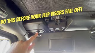 Jeep JL sun visor repair [upl. by Olshausen436]