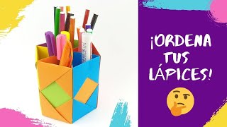 ✏ Cómo hacer un portalápices con manualidades para la vuelta al cole [upl. by Sasnak541]