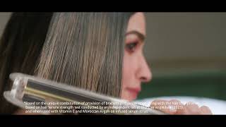 Indias first hair straightener for no heat damage  Philips NourishCare Straightener [upl. by Tanny673]