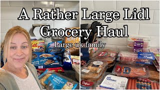 A RATHER LARGE LIDl SHOPPING HAUL£200 FOR A LARGE UK FAMILY OF 9GROCERY RESTOCK amp MEAL IDEAS [upl. by Chick]