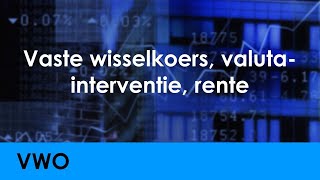 Vaste wisselkoers valutainterventie rentebeleid  Economie voor vwo  Wereldeconomie [upl. by Nwahsat]