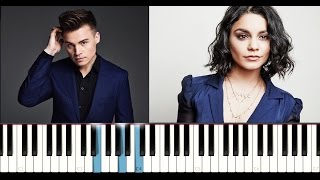 Shawn Hook ft Vanessa Hudgens  Reminding Me Piano Tutorial [upl. by Nolad]