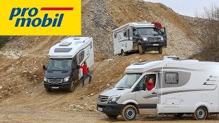 Antriebskonzepte im Vergleich  Mit drei Reisemobilen im Offroadpark [upl. by Maloney]