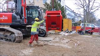 Bagger Kiesel KMC 400 Ausleger und Tool wechseln in 7 Minuten [upl. by Fauver]