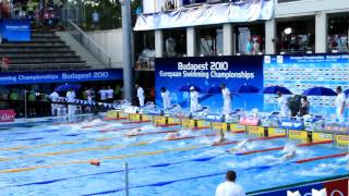 European Swimming Champs Budapest 2010 100m Back Final [upl. by Sisto]