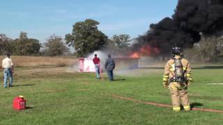 Dooley Tackaberry Inc  AFFF Foam Hose Reel Demo [upl. by Carlyn103]