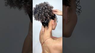 Chignon cheveux afro amp bouclés sans effort👩🏽‍🦱🌸 afro curly curlystyles curlyhair hair [upl. by Nellak641]