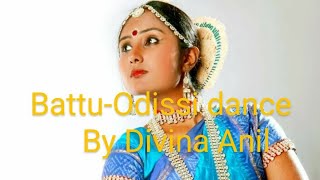 Battu Odissi dance performance by Divina Anil [upl. by Beaudoin]