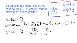 Beräkna andelen vid förändring [upl. by Esinal]