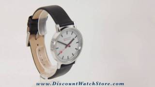 Mondaine Official Swiss Railway Watch Mens New Classic A6603031411SBB  Video [upl. by Irpac]