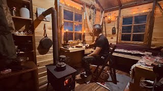 Caught in a Heavy Rain Snow and Hail – 4 Days in Tiny House – Off the Grid [upl. by Derwood]