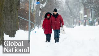 Global National Jan 13 2024  Deep freeze shattering records across Canada [upl. by Ahsieit899]