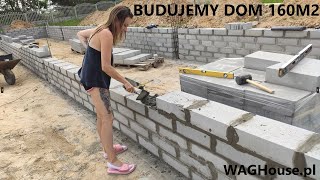 Budujemy DOM 160m2  NOWOCZESNA STODOŁA  Niech się mury pną do góry  murujemy stan quot0quot [upl. by Zeeba571]