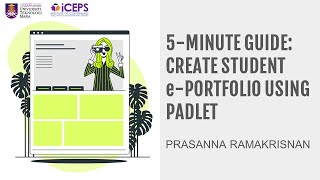 5Minute Guide Create Student ePortfolio Using Padlet [upl. by Marmaduke]