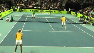 FedererSharapova vs NadalAzarenka at Nike Clash of The Champions [upl. by Shaum782]