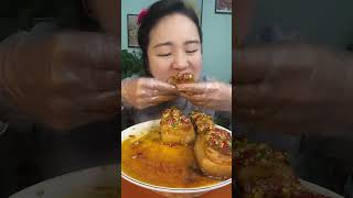 Braised Pork Belly  ASMR quotbig bitequot MUKBANG [upl. by Nnaycart]