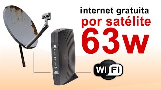 INTERNET RURAL LIVRE PELO SATÉLITE 63W [upl. by Saleme]