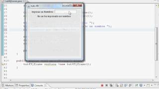 Tutorial Java 49  JTextField [upl. by Nnel]