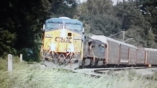 Thomas Viaduct with CSX 5427 8084 377amp 4516 [upl. by Erminna]